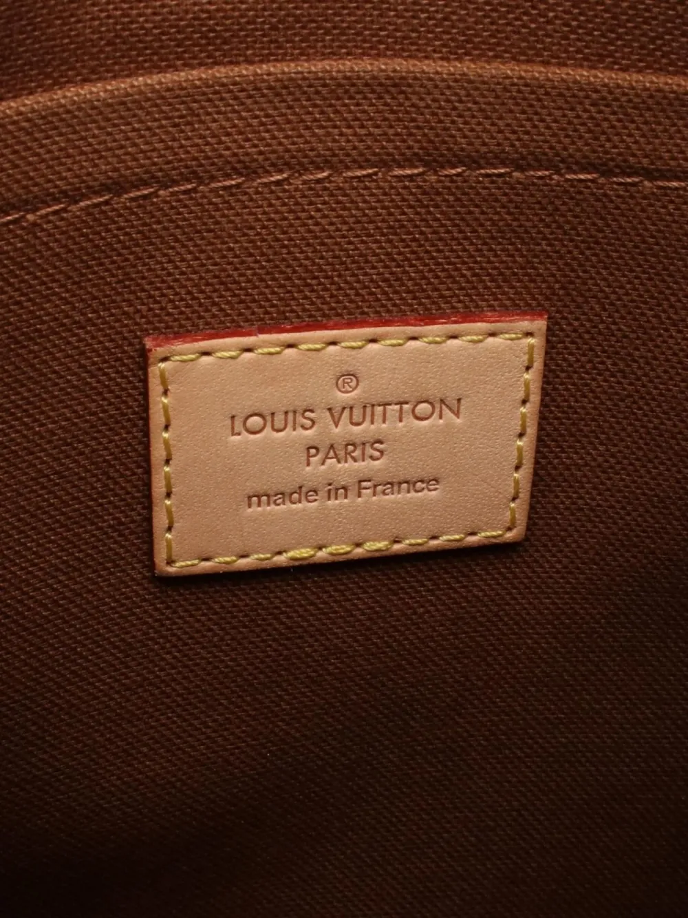 Pre-owned Louis Vuitton 2012 Odeon Pm Monogram Shoulder Bag In Brown