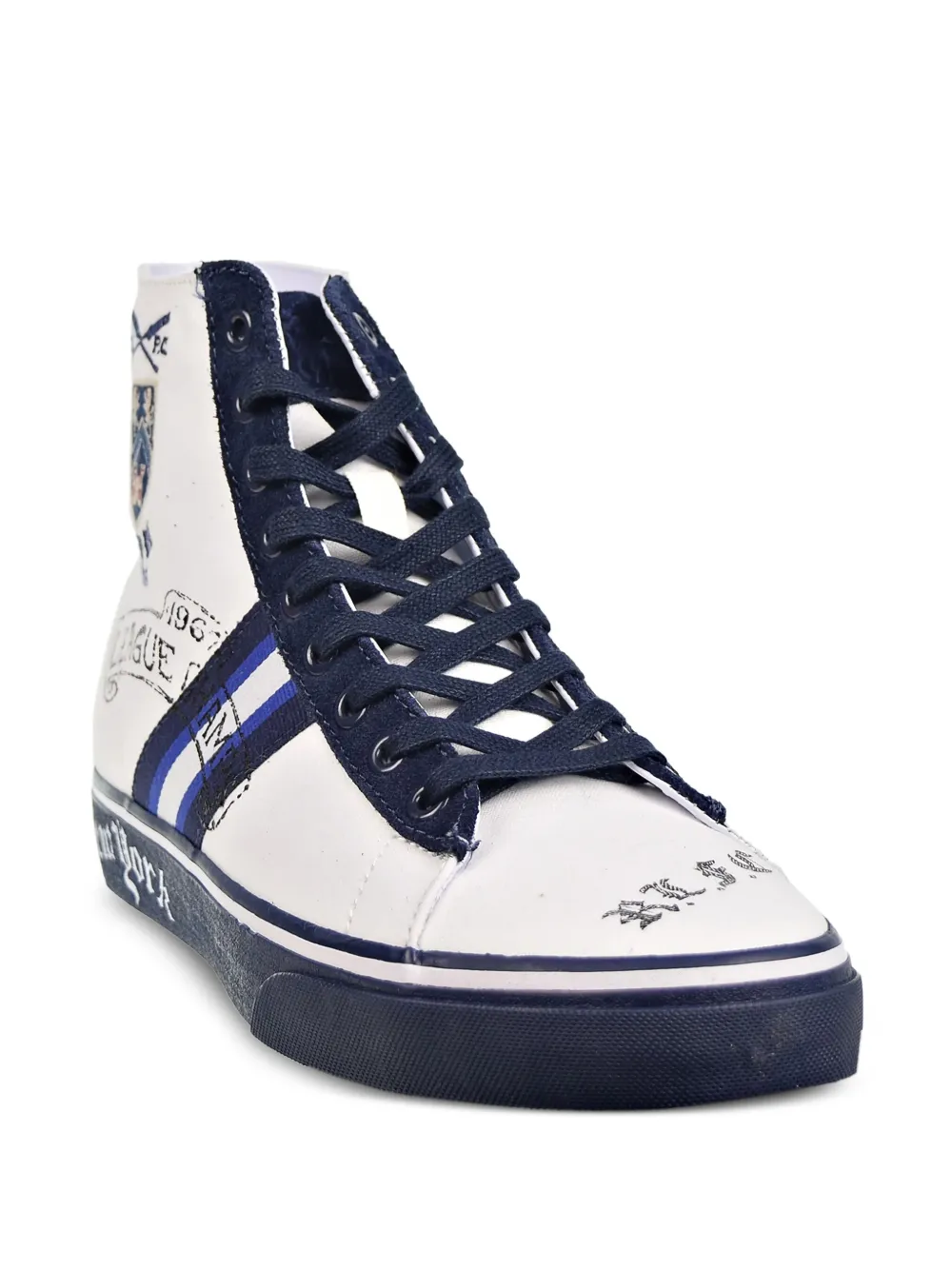 Polo Ralph Lauren Solomon Collegiate high-top sneakers Wit