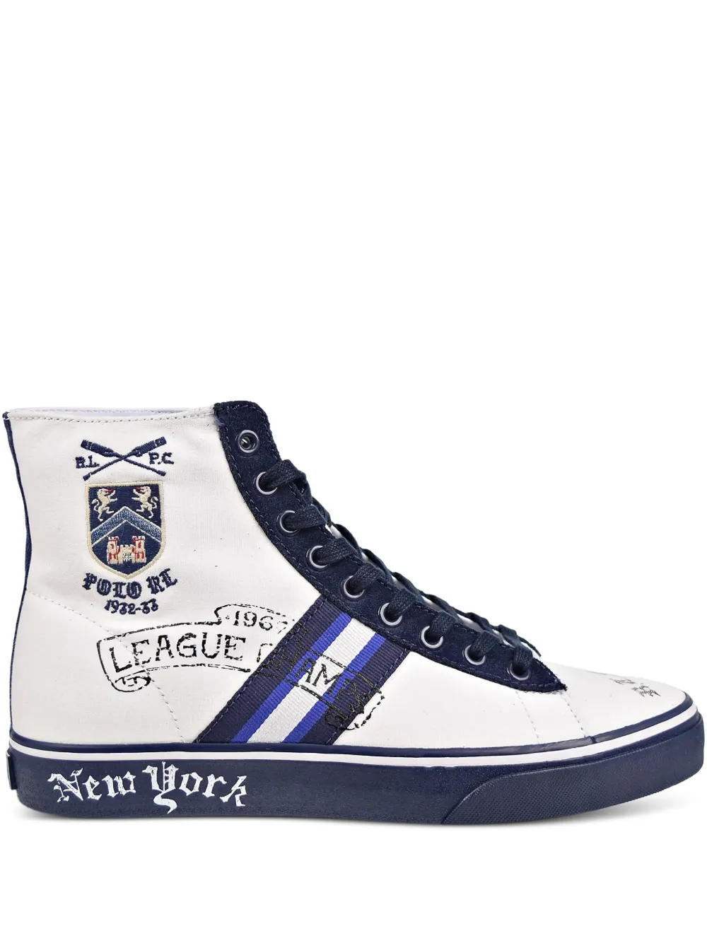 Polo Ralph Lauren Solomon Collegiate hi-tops sneakers White