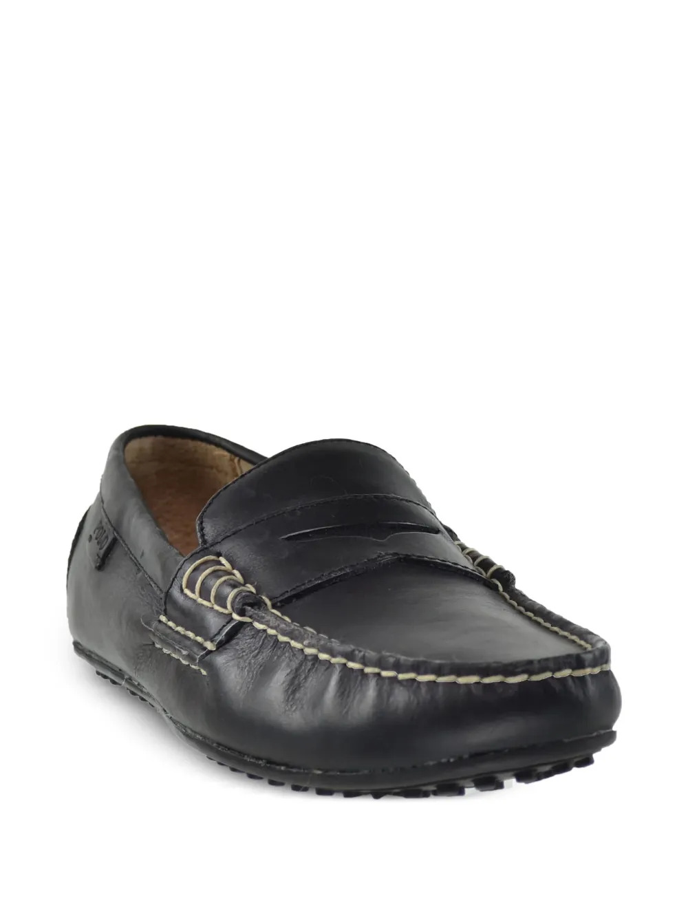 Polo Ralph Lauren Wes Smooth Pull Up leather loafers | Image 2