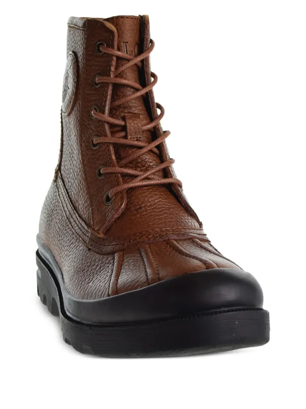 Polo Ralph Lauren lace-up Leather Boots Brown FARFETCH ID