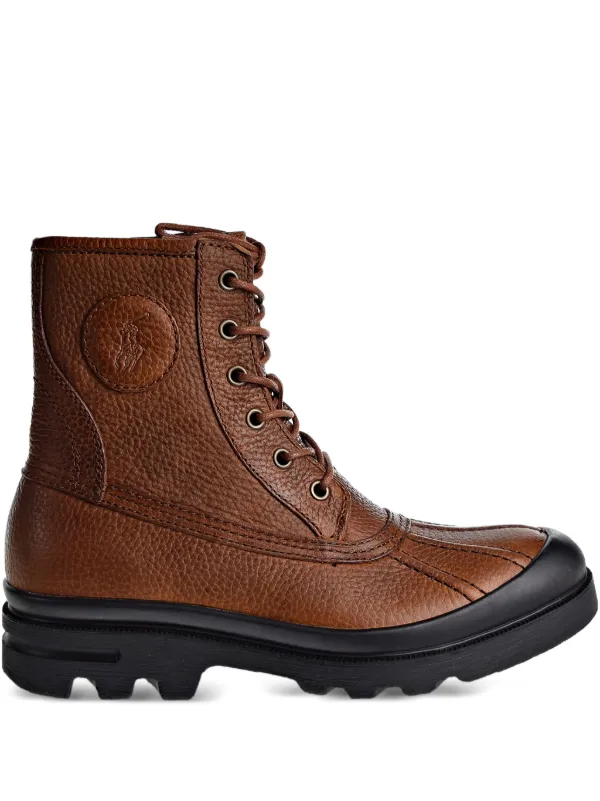 Polo by Ralph Lauren Chestnut Brown Leather Lace-Up Boots Polo Ralph Lauren RRL Chestnut Brown Tynedale Lace Up Boots  main image 3