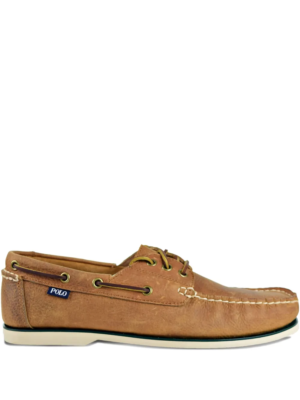 Polo Ralph Lauren Bienne leather boat shoes Brown