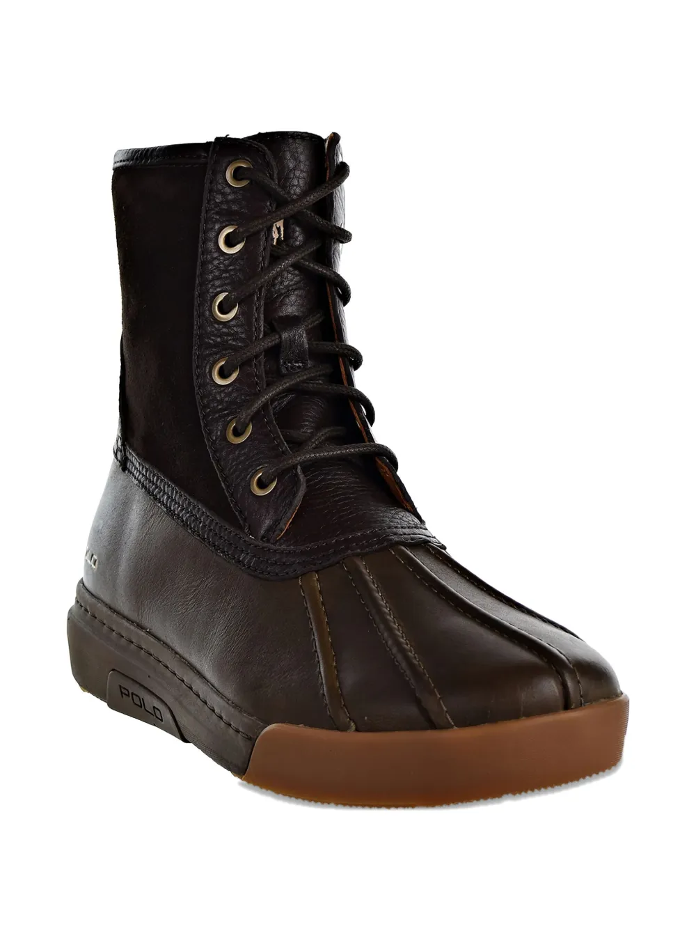 Polo Ralph Lauren Declan lace-up leather boots Brown