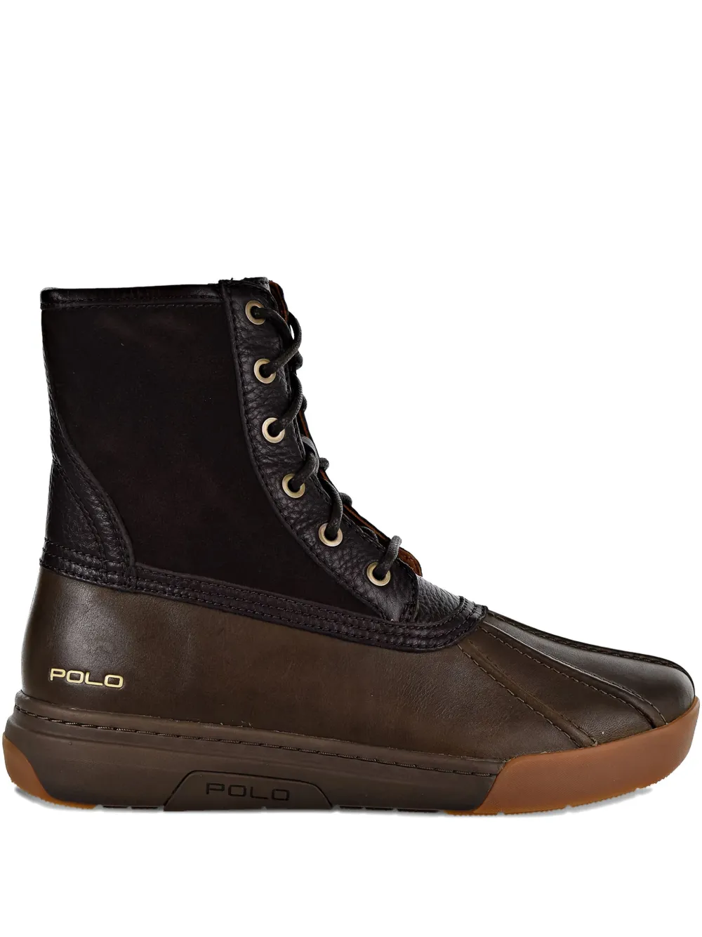 Polo Ralph Lauren Declan lace-up leather boots Brown