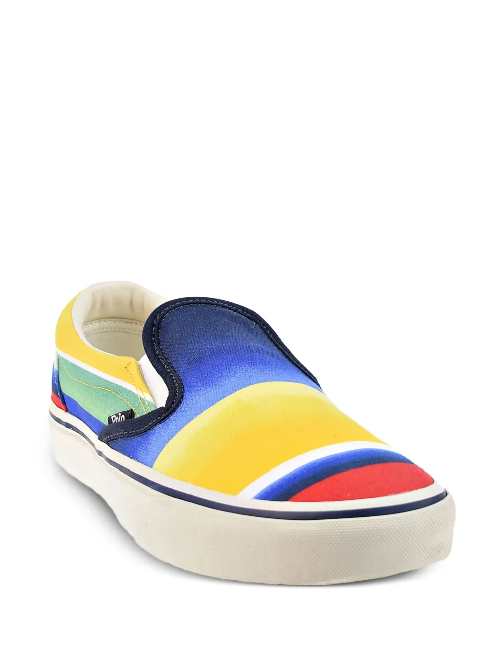 Polo Ralph Lauren Gestreepte slip-on sneakers Geel