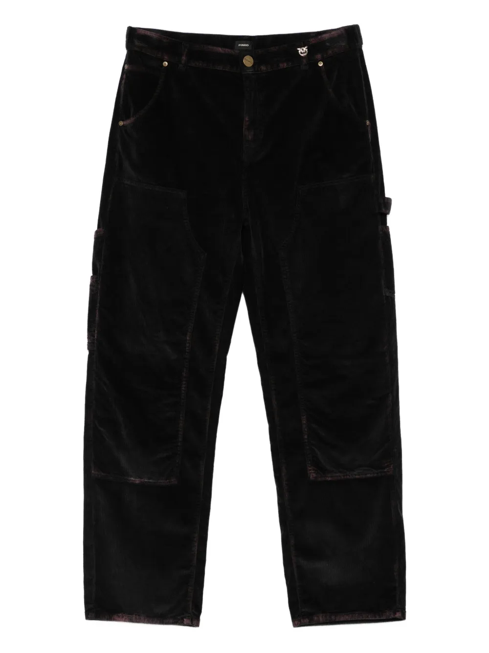 PINKO corduroy cargo trousers - Nero