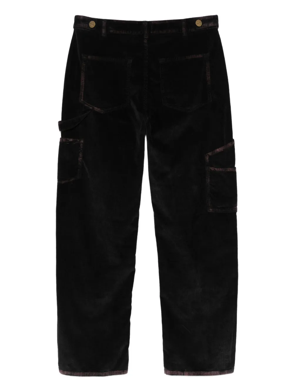 PINKO corduroy cargo trousers - Zwart