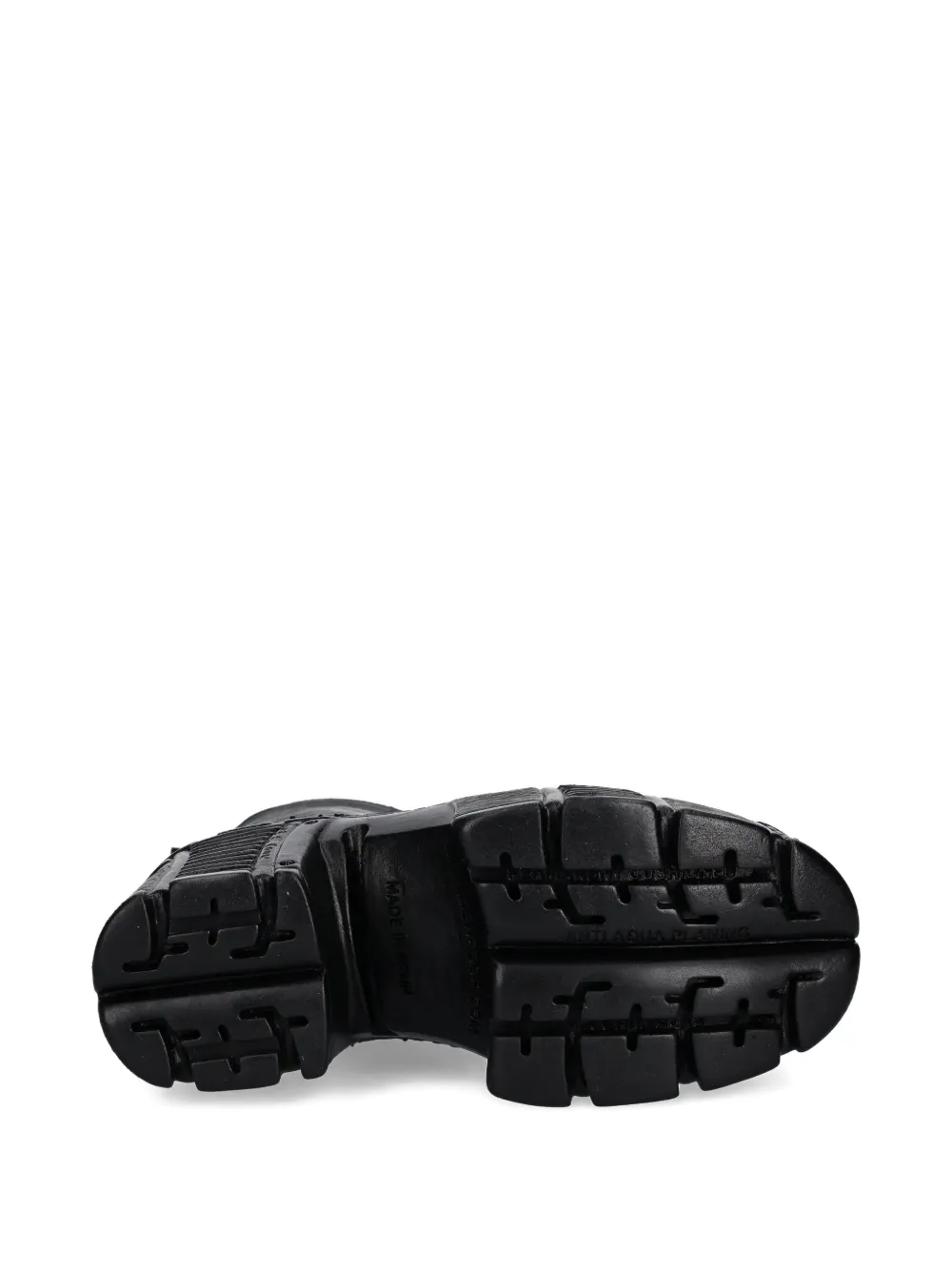 NEW ROCK 120 mm veterlaarzen met plateauzool Zwart