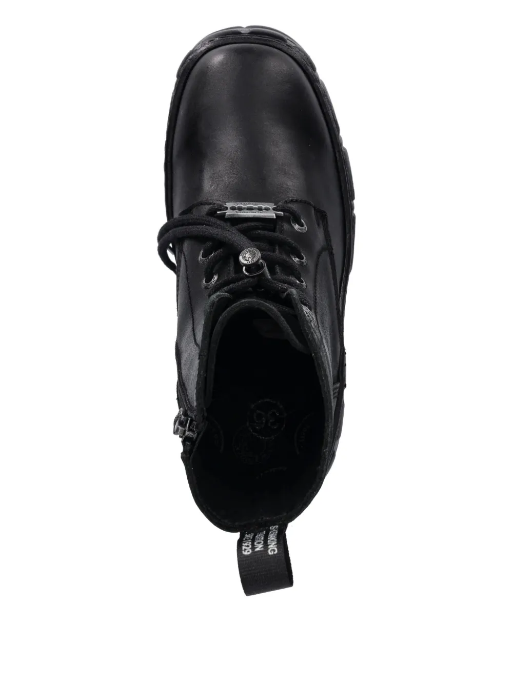 NEW ROCK 120 mm veterlaarzen met plateauzool Zwart