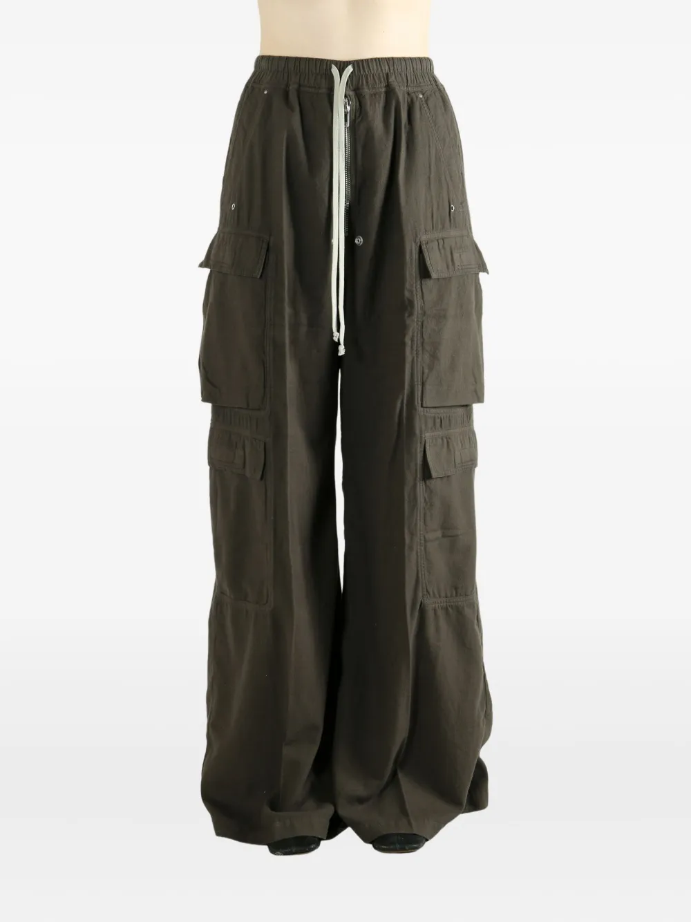 Rick Owens Drkshdw Cargo-pocket Trousers In Brown