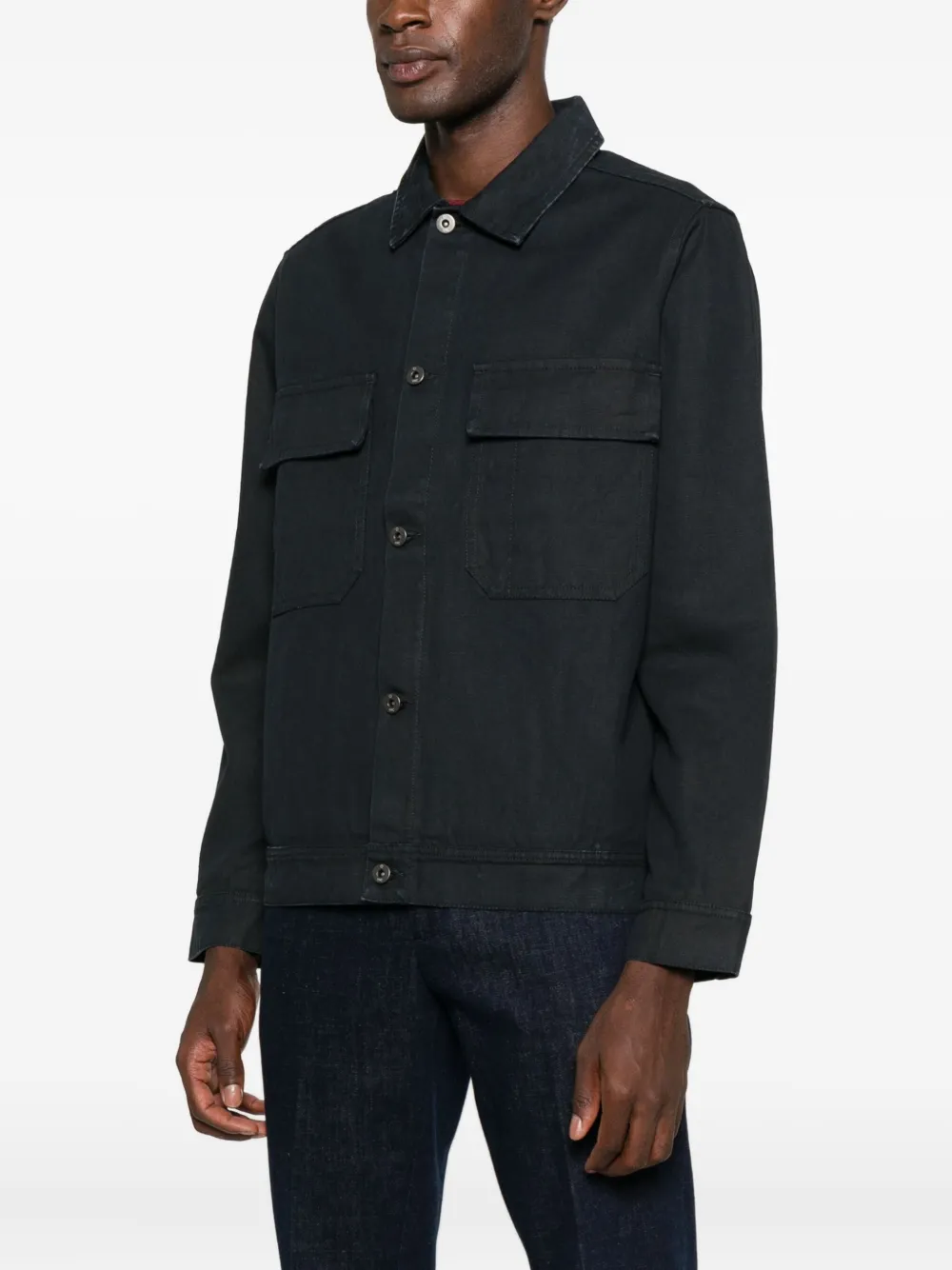 Trc Pocket Button Jacket In Blue