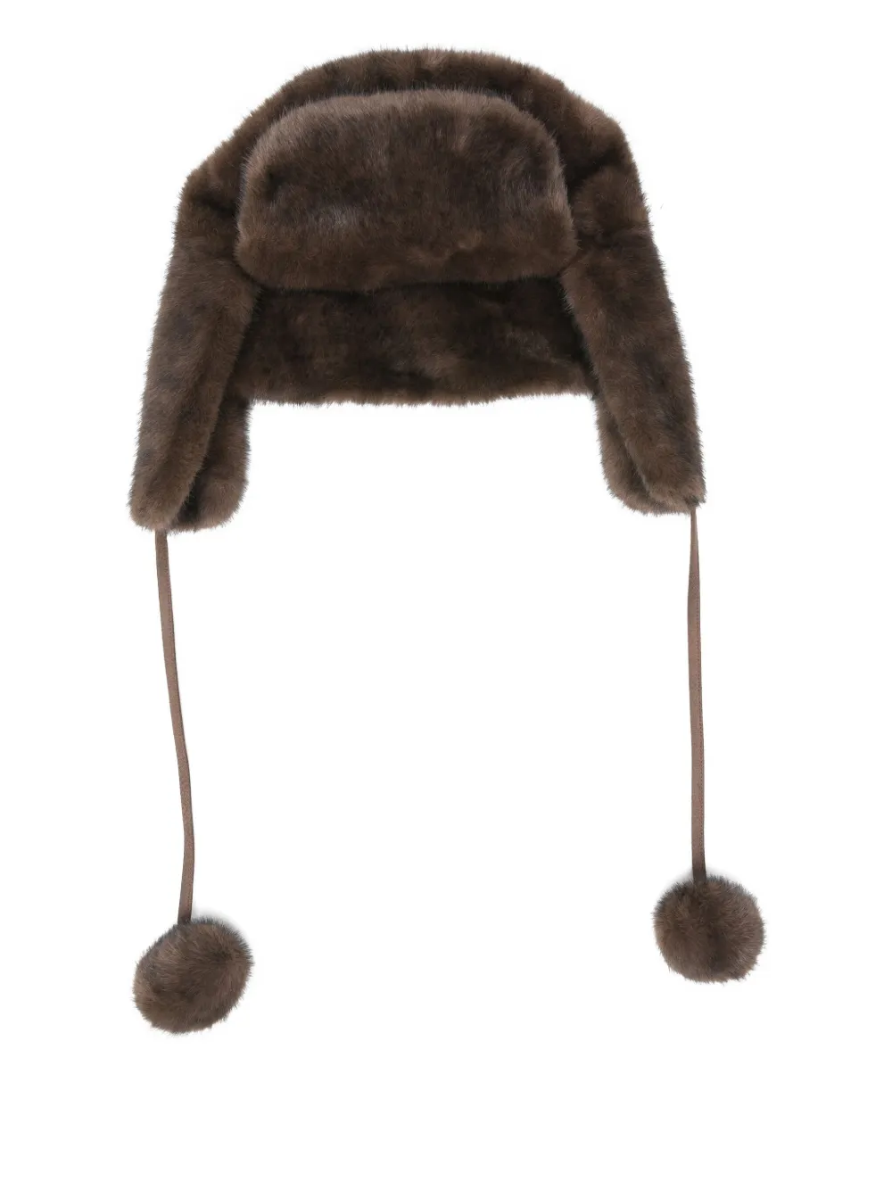 Gotha Pompom Hat In Brown