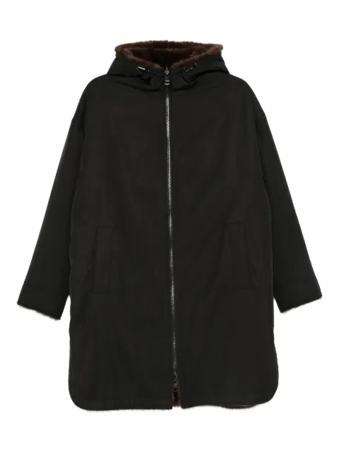 Gotha hooded zip-up coat