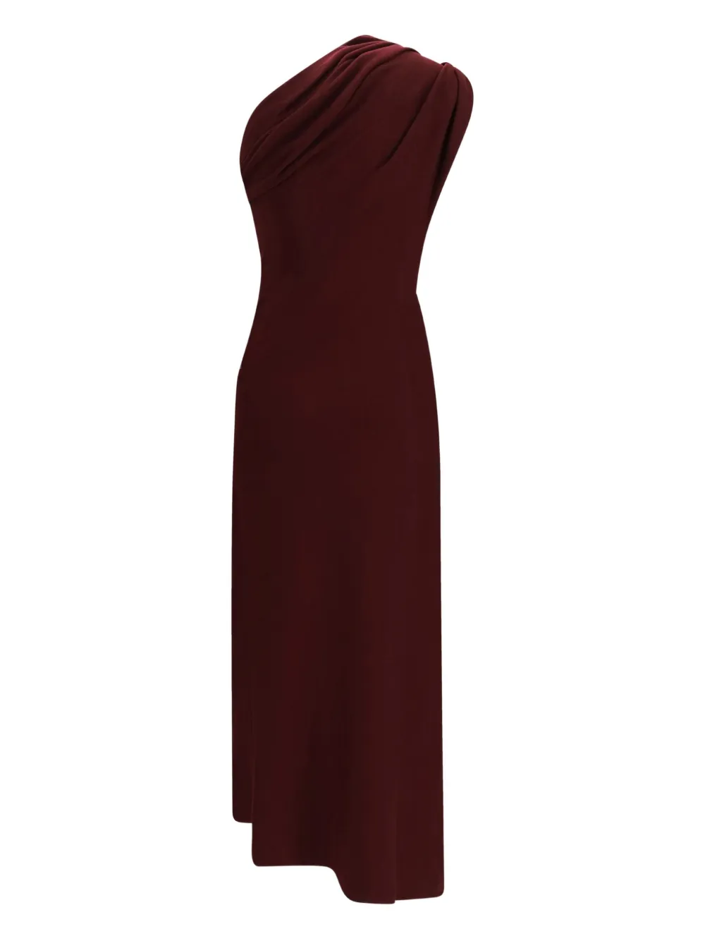 KHAITE draped one-shoulder dress - Rood