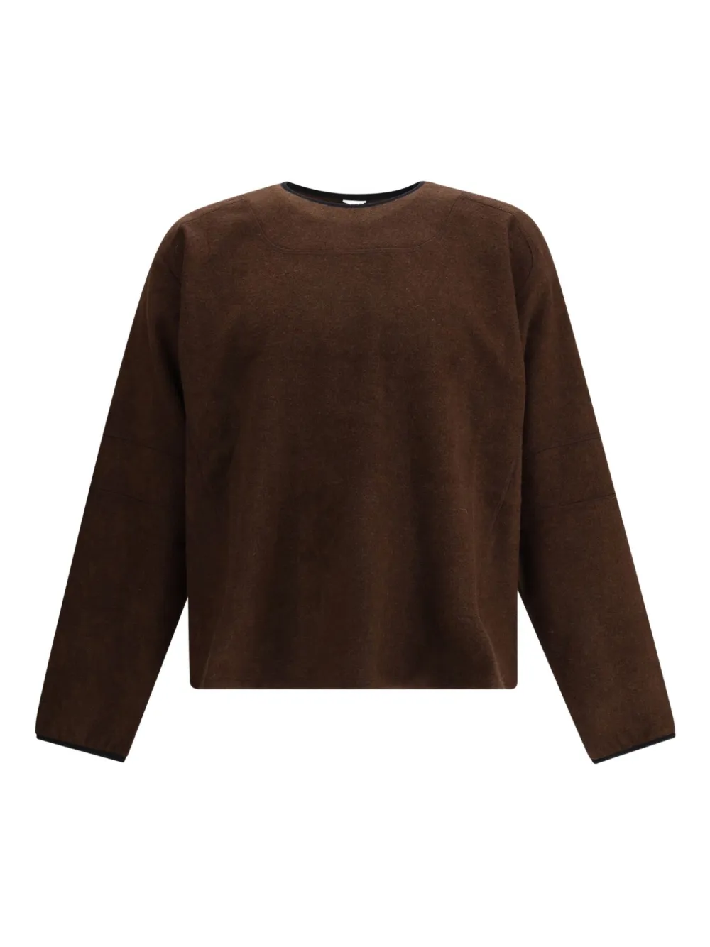 GR10K brushed wool sweater | Brown | Image 1