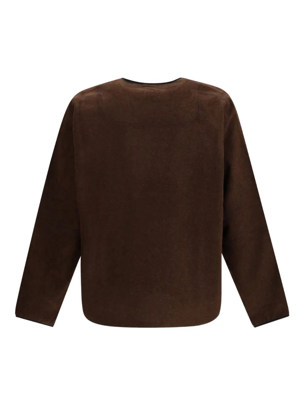 GR10K brushed wool sweater - Bruin