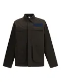 GR10K Alpha patch-pocket cotton shirt jacket - Brown