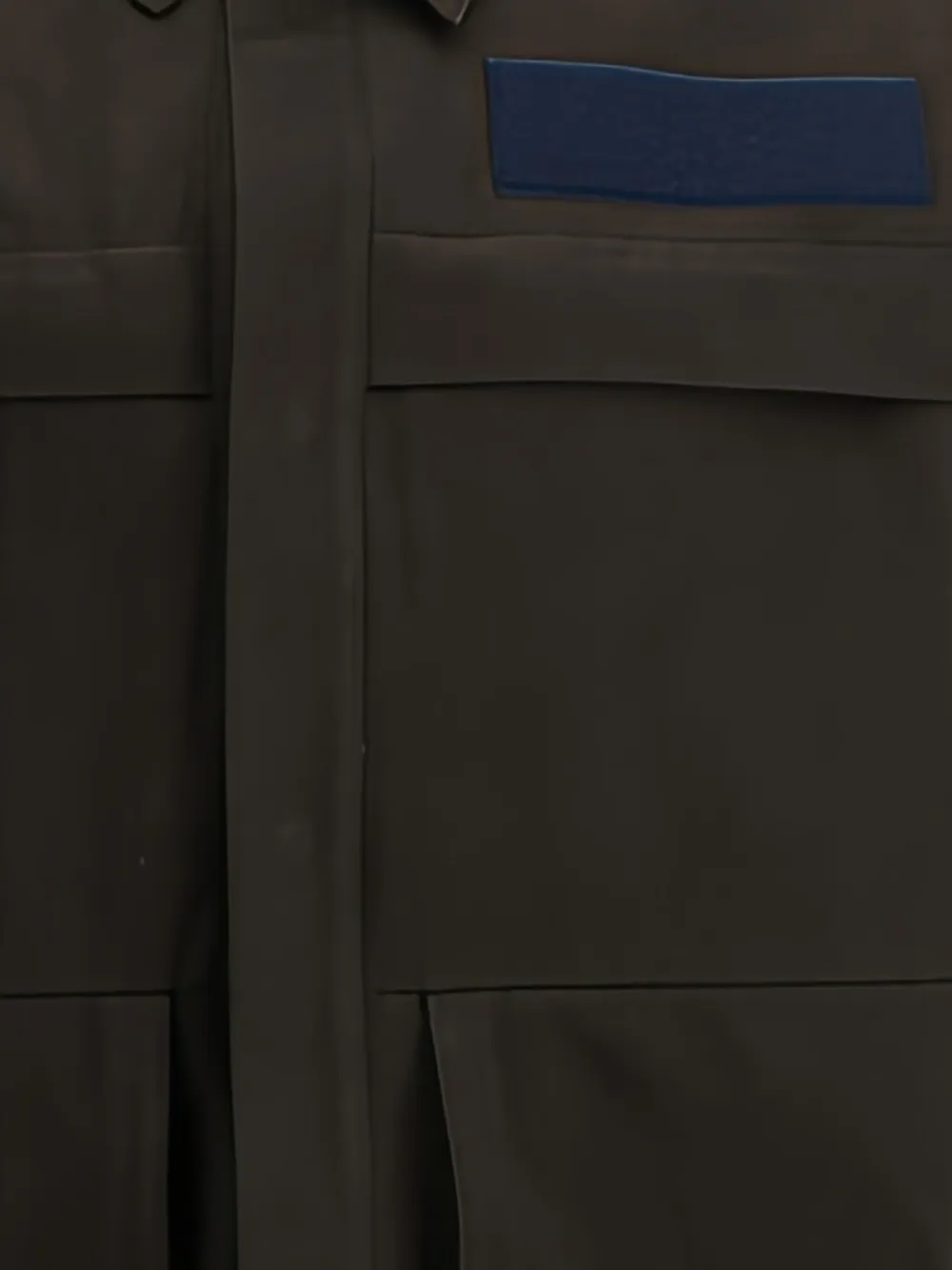 Gr10k Alpha Patch-pocket Cotton Shirt Jacket In Brown