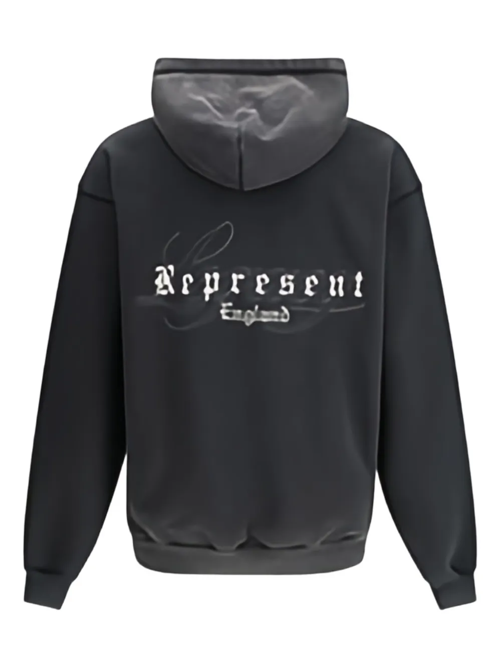 Represent Legacy Overprint Hoodie In Gray