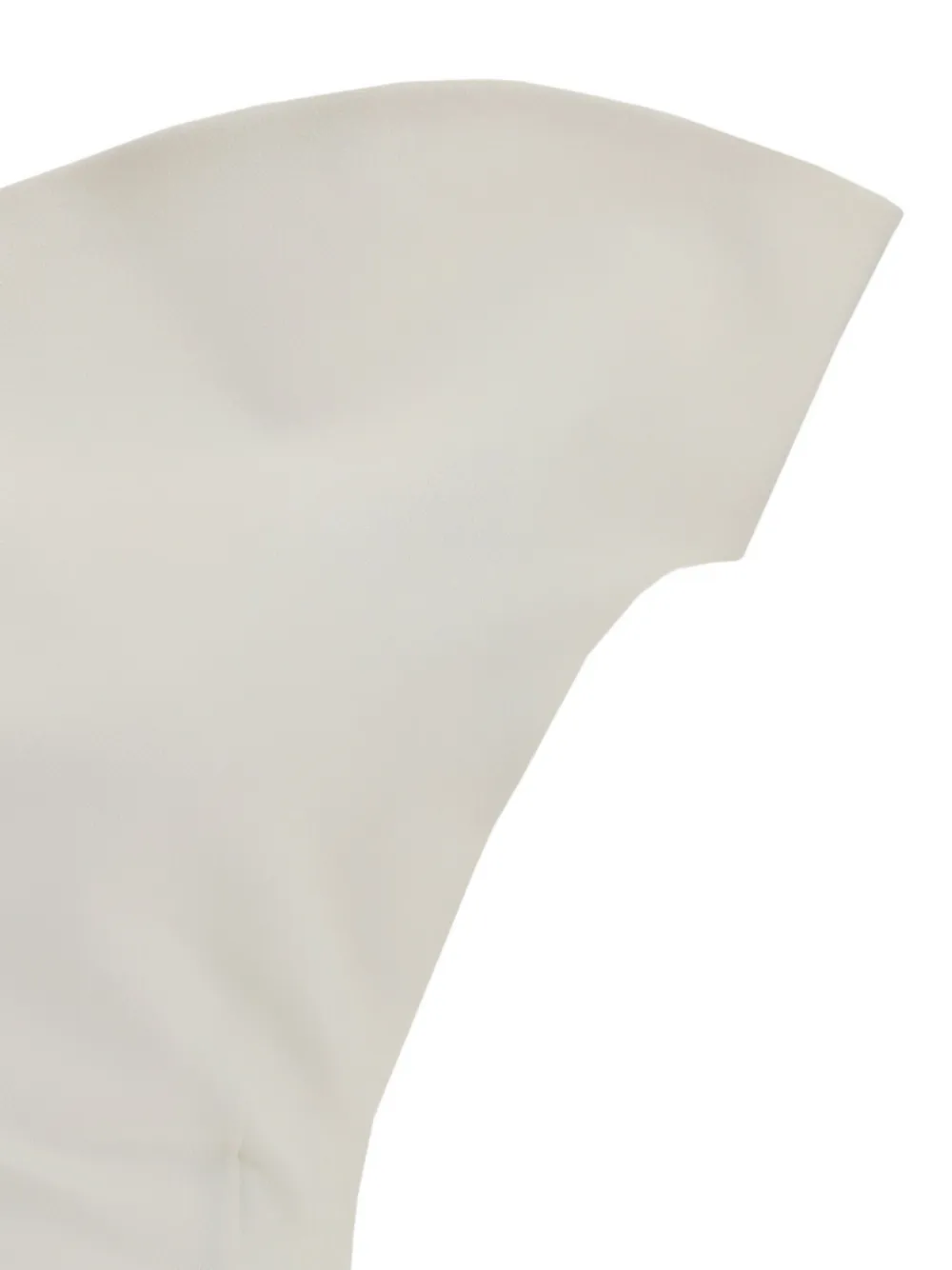 Magda Butrym Asymmetrical Midi Dress Back Slit In White