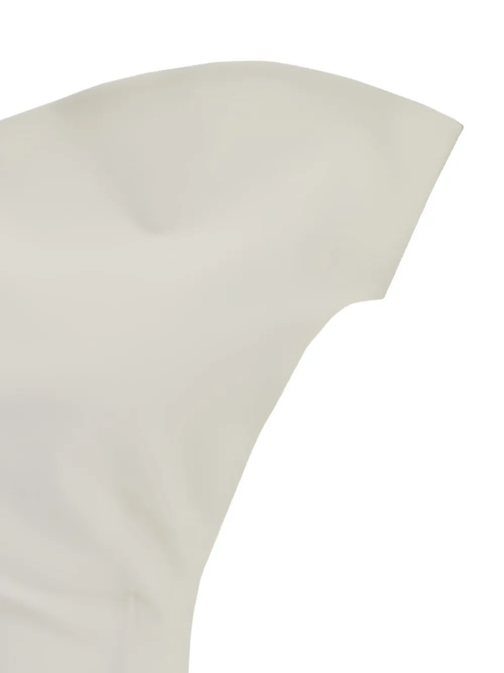 Magda Butrym Asymmetrical Midi Dress Back Slit In White