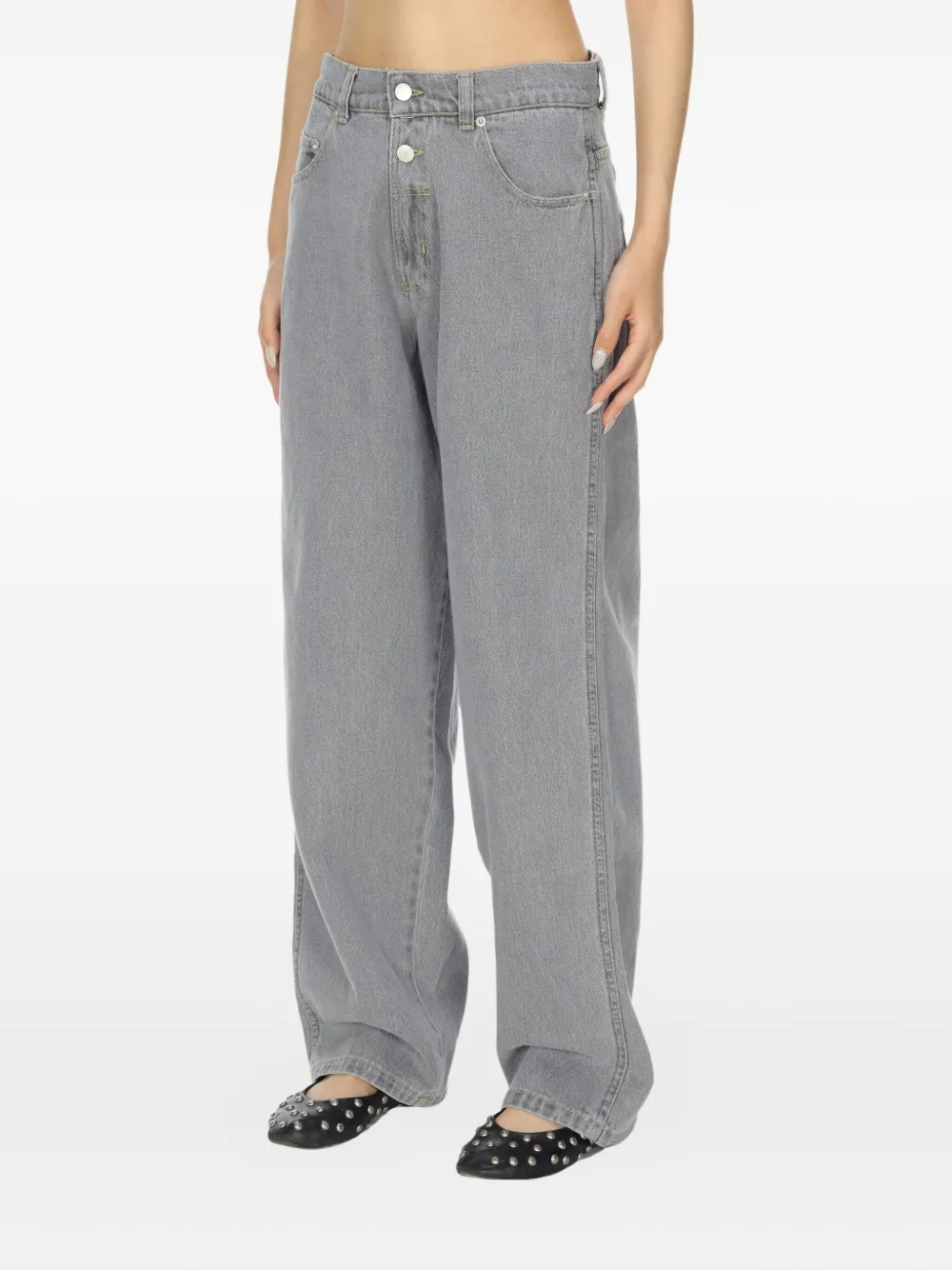 Gimaguas Jeans met opgestikte zak Grijs