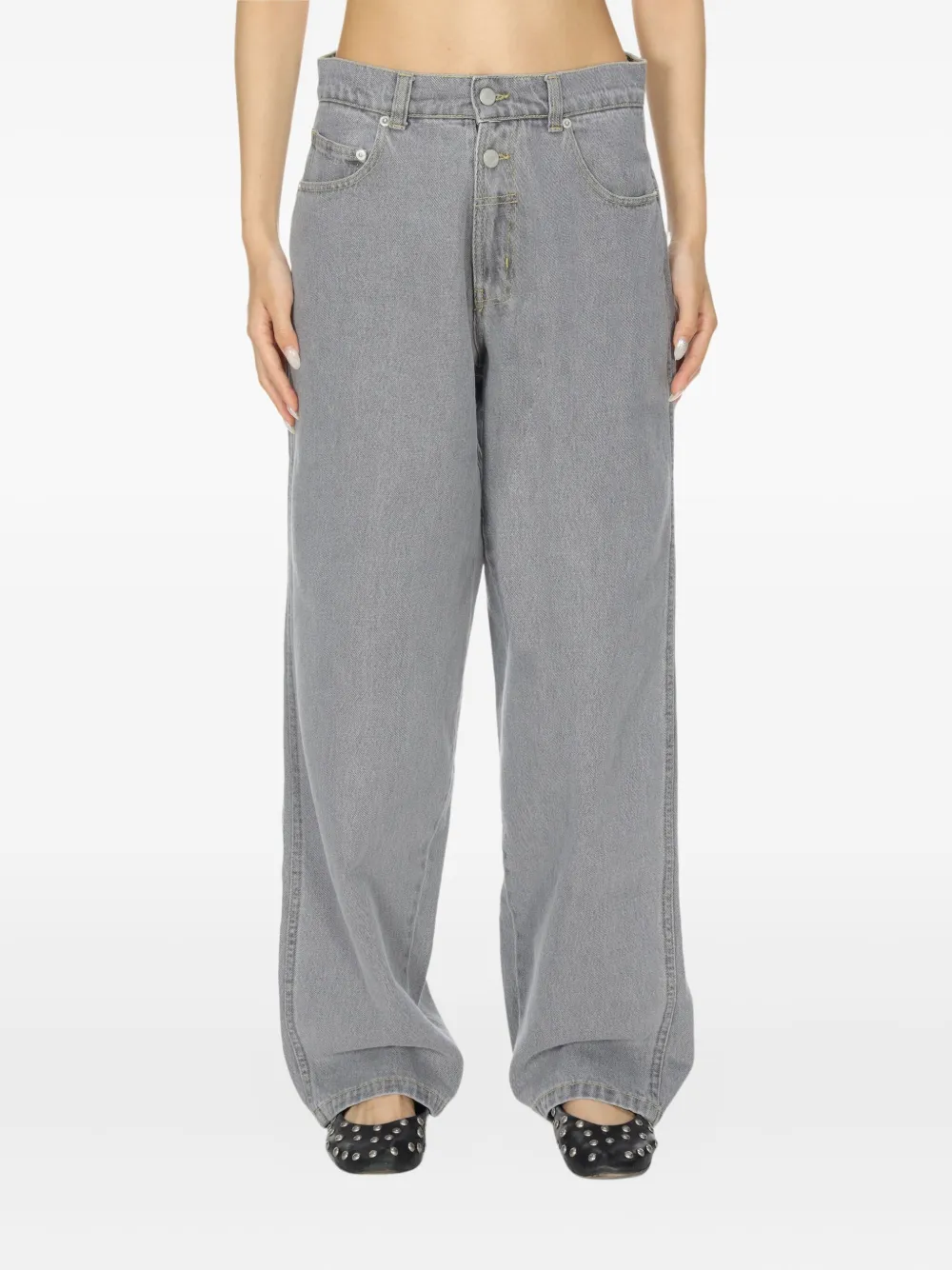 Gimaguas Jeans met opgestikte zak Grijs