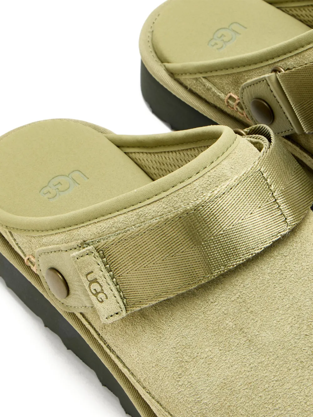 UGG Suède loafers met bandje Groen