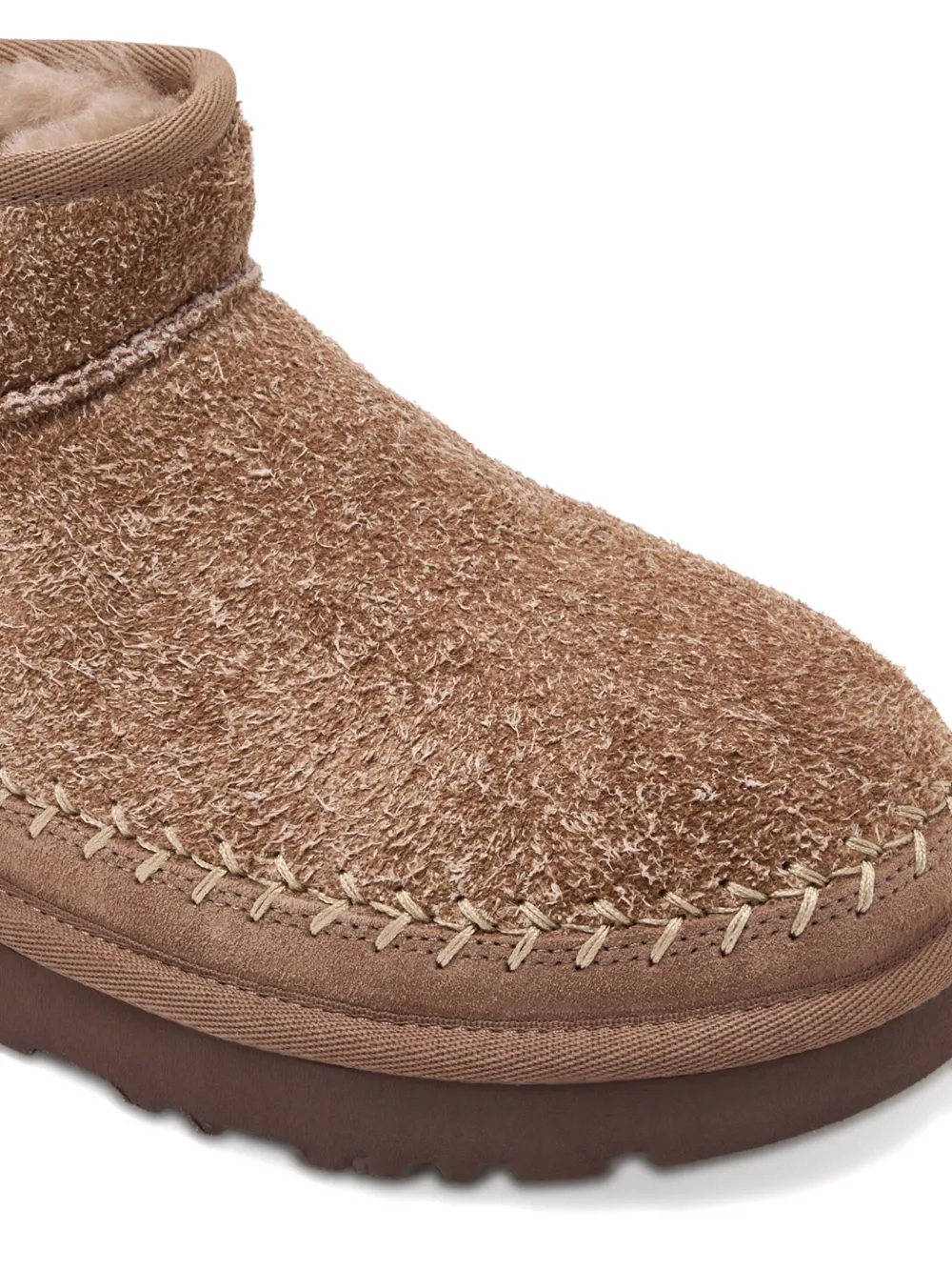 UGG suede stitched-detail boots Brown