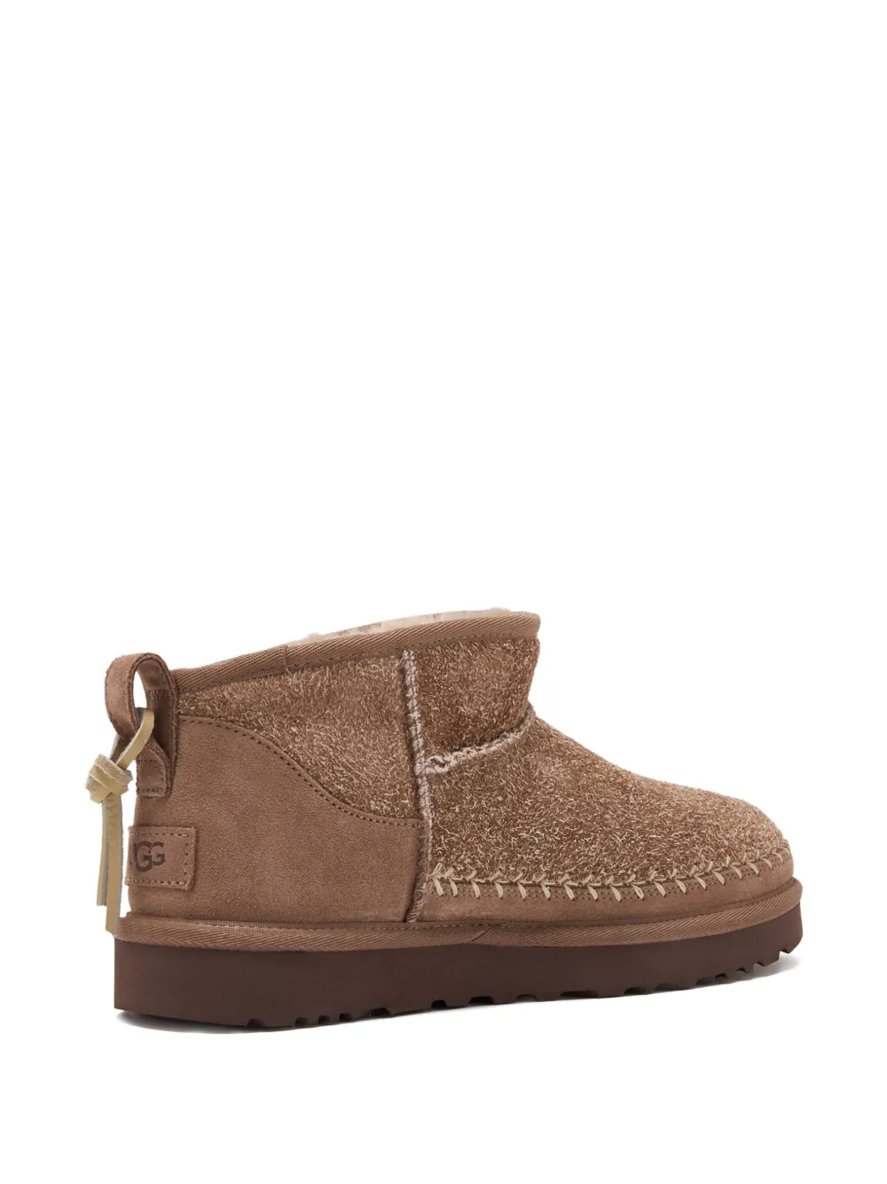 UGG suede stitched-detail boots Brown