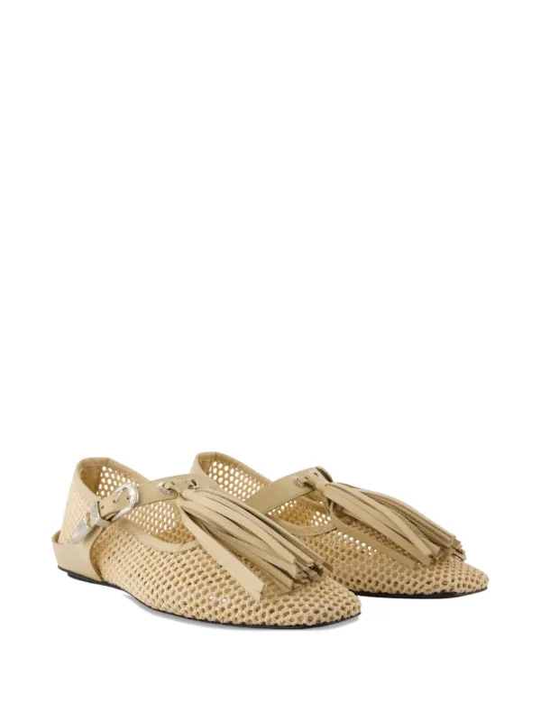 Toga Pulla タッセル フラットシューズ | ニュートラル | FARFETCH JP