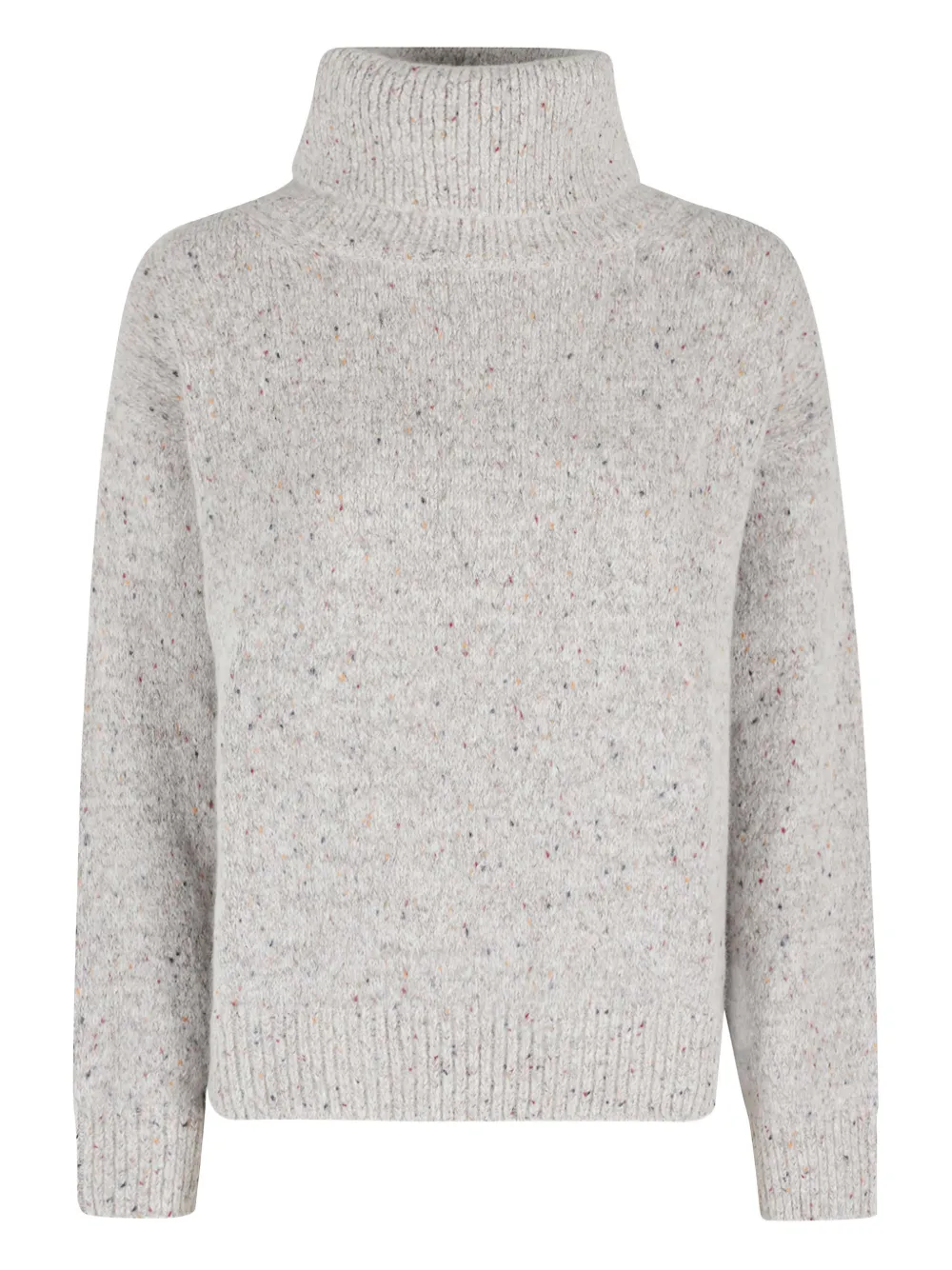 Gran Sasso Roll-neck Sweater In Animal Print