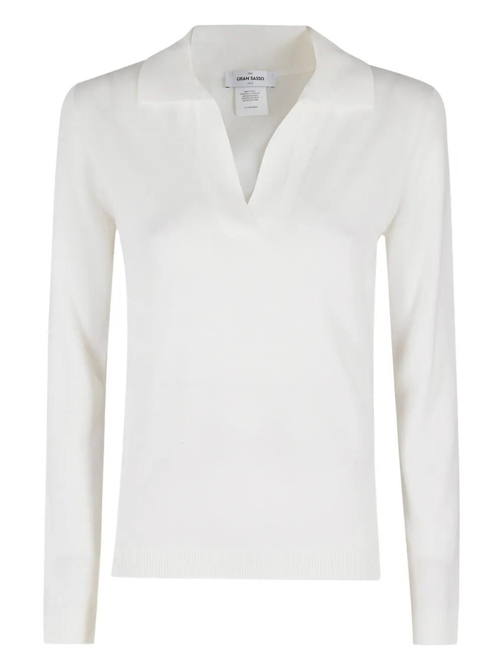 Gran Sasso V-neck Sweater In White