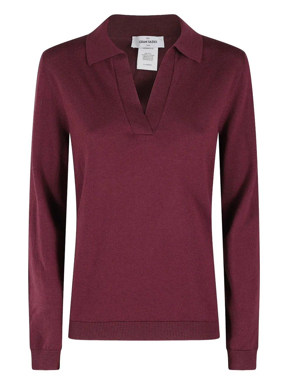 Gran Sasso V-neck Sweater In Red