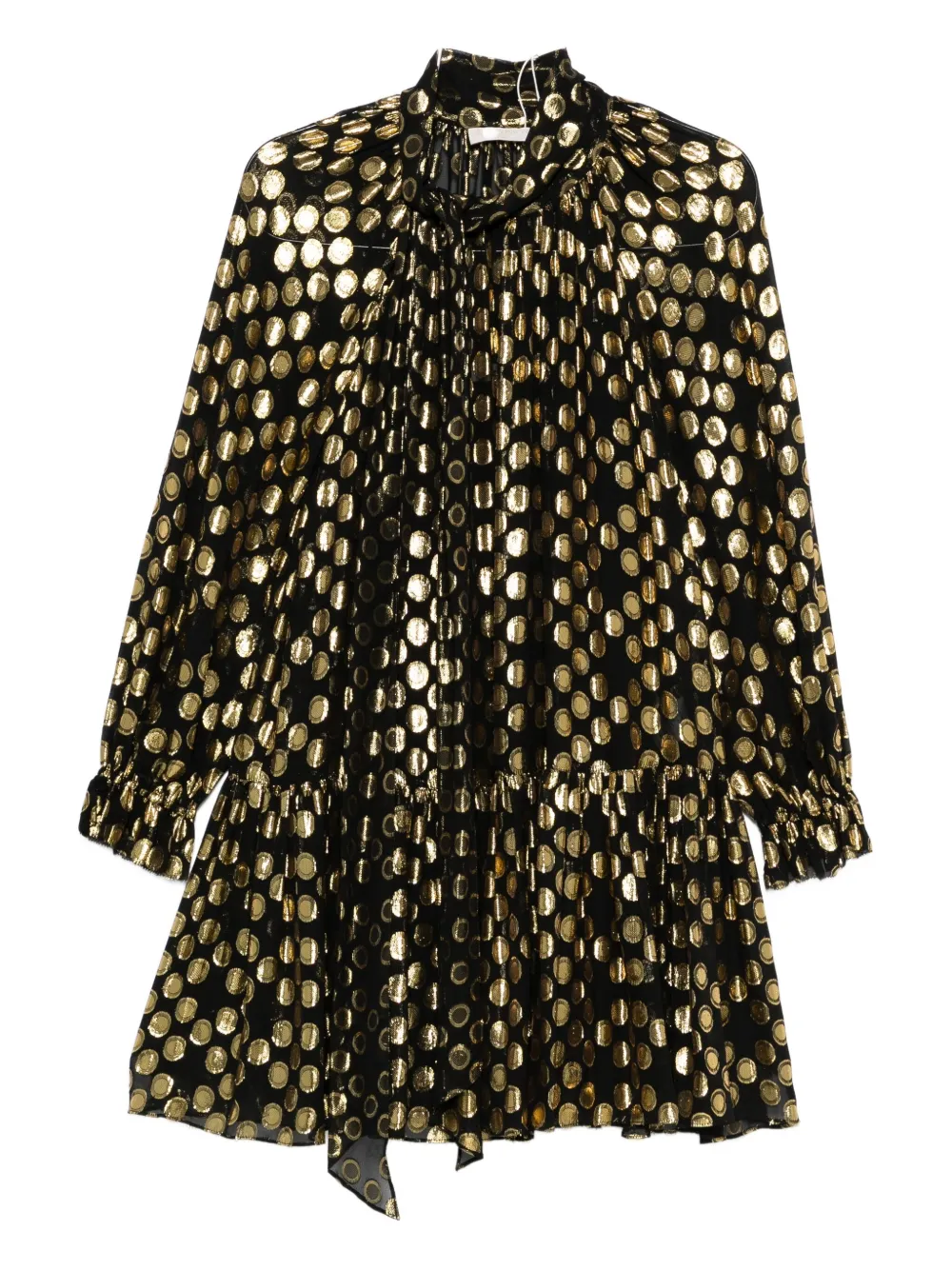Ulla Johnson Loretta Polka-dot Ruffled Mini Dress In Multi