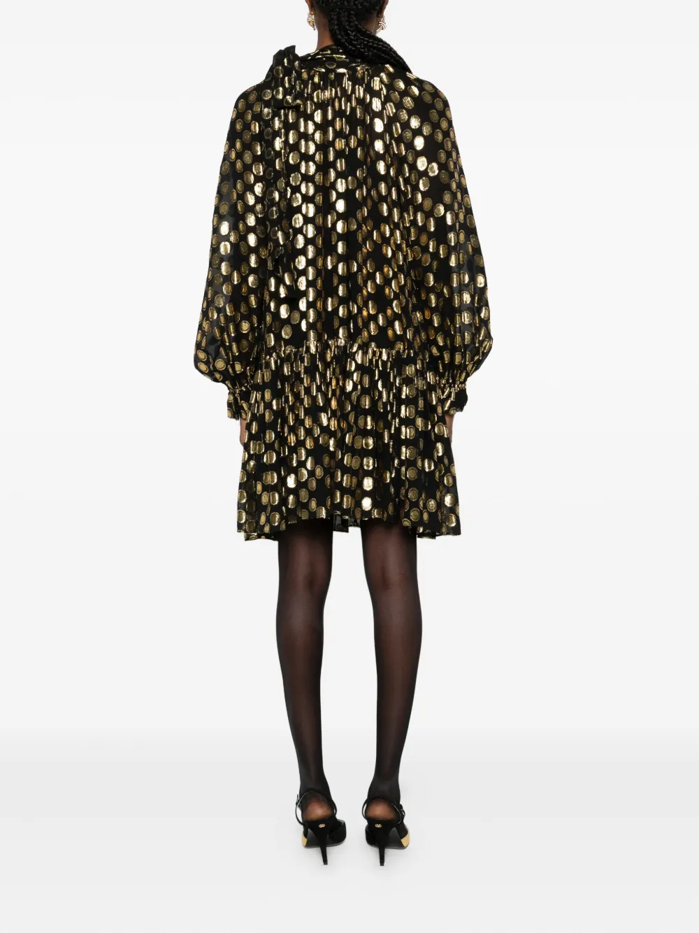 Ulla Johnson Loretta Polka-dot Ruffled Mini Dress In Multi