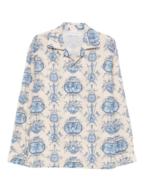 Drôle De Monsieur Patineur-print shirt