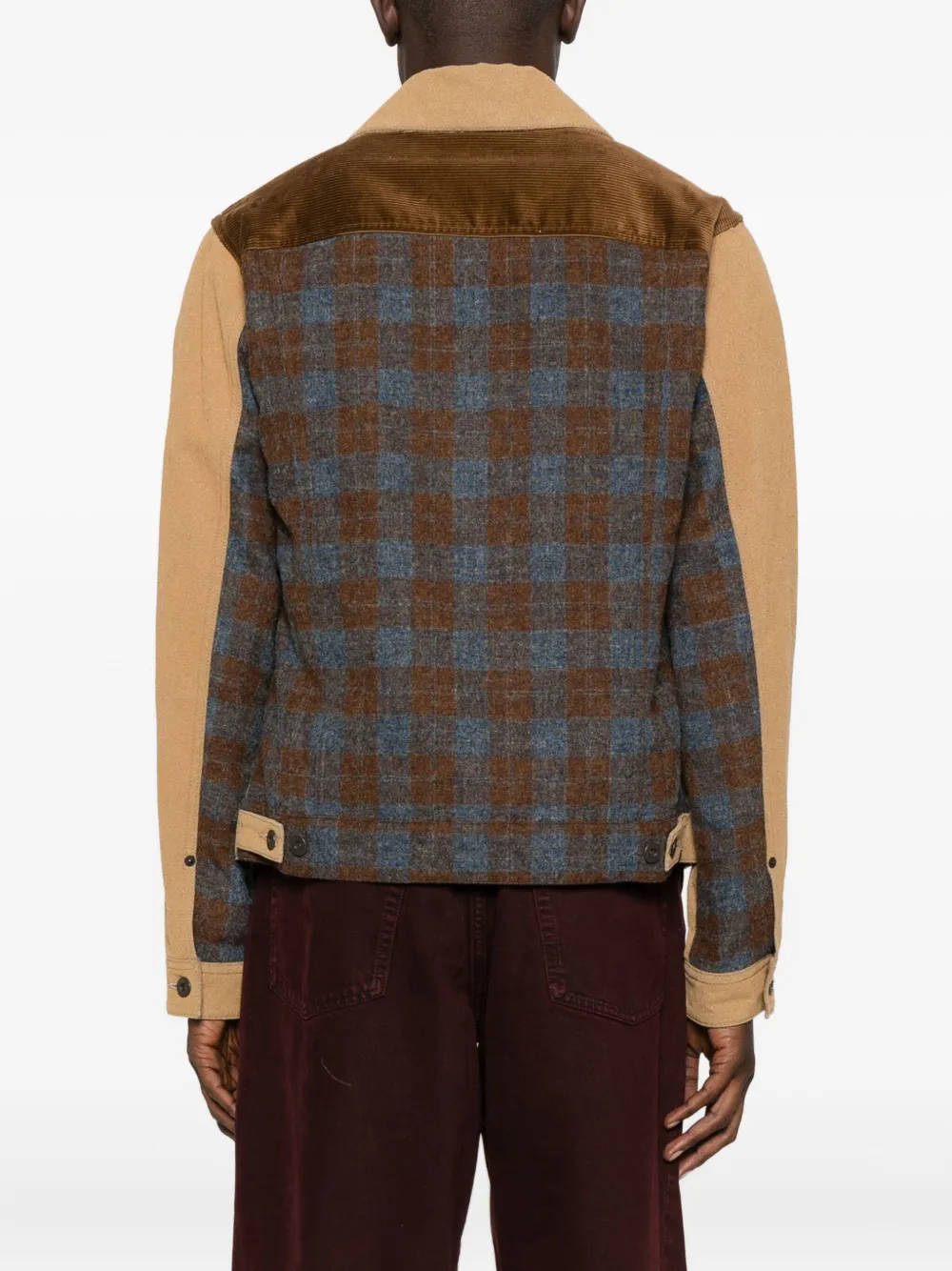 Junya Watanabe MAN Shirtjack met vlakken Beige