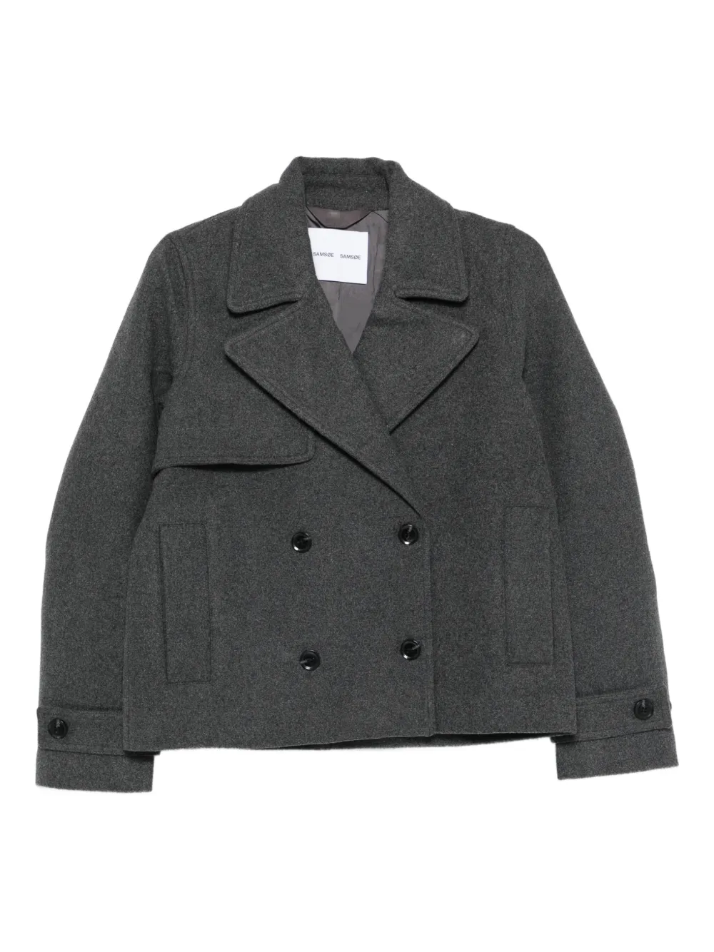 SAMSOE SAMSOE wool-blend jacket | Grey | Image 1