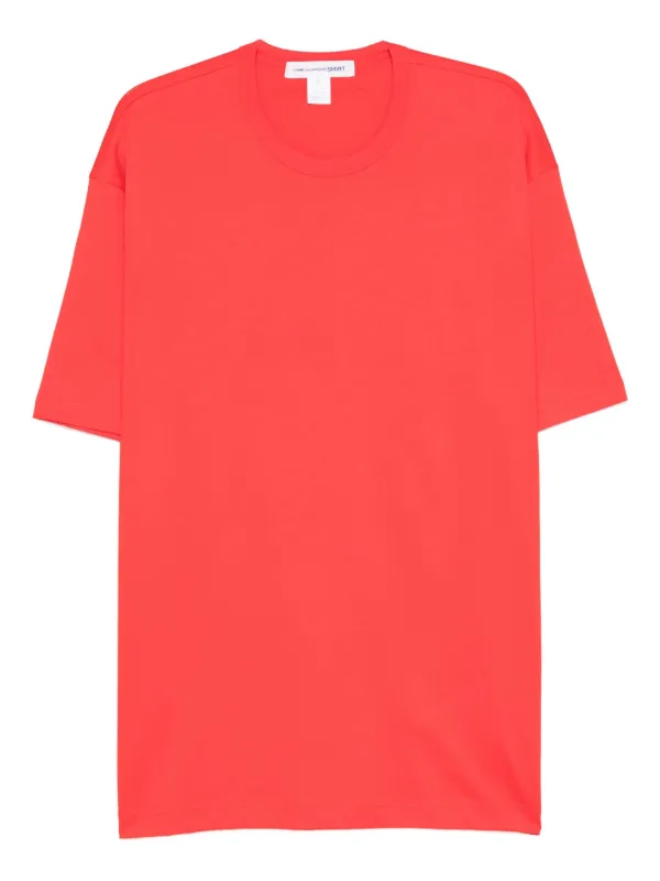 COMME des GARÇONS 赤 長袖Tシャツ M Comme Des Garçons Shirt ラウンドネック Tシャツ | レッド | FARFETCH JP