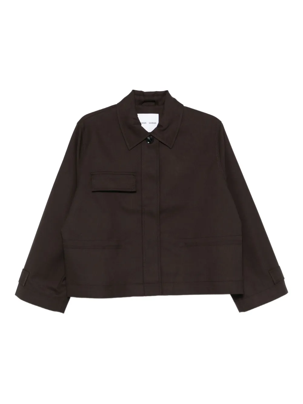 SAMSOE SAMSOE cropped jacket | Brown | Image 1