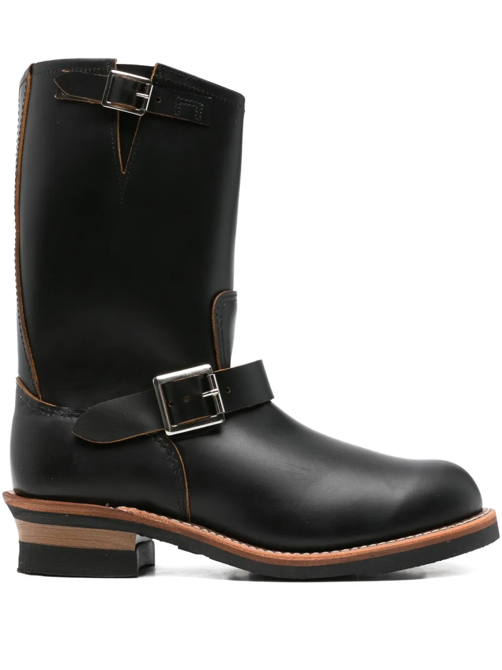 Red Wing Shoes Engineer buckled biker boots Zwart