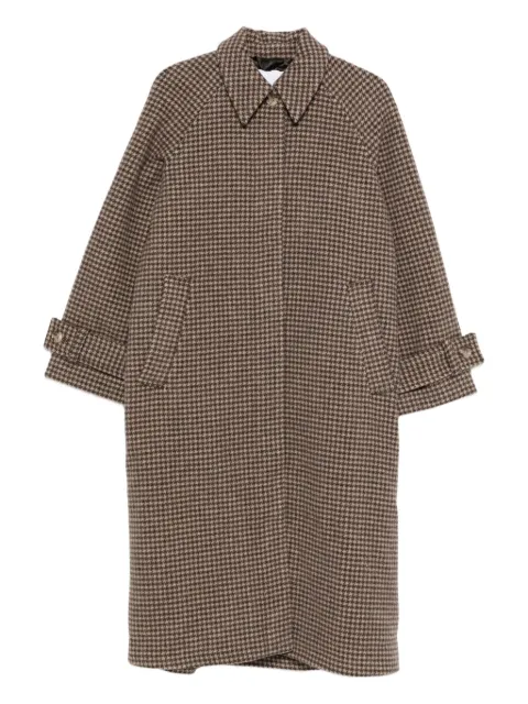 SAMSOE SAMSOE houndstooth single-breasted coat