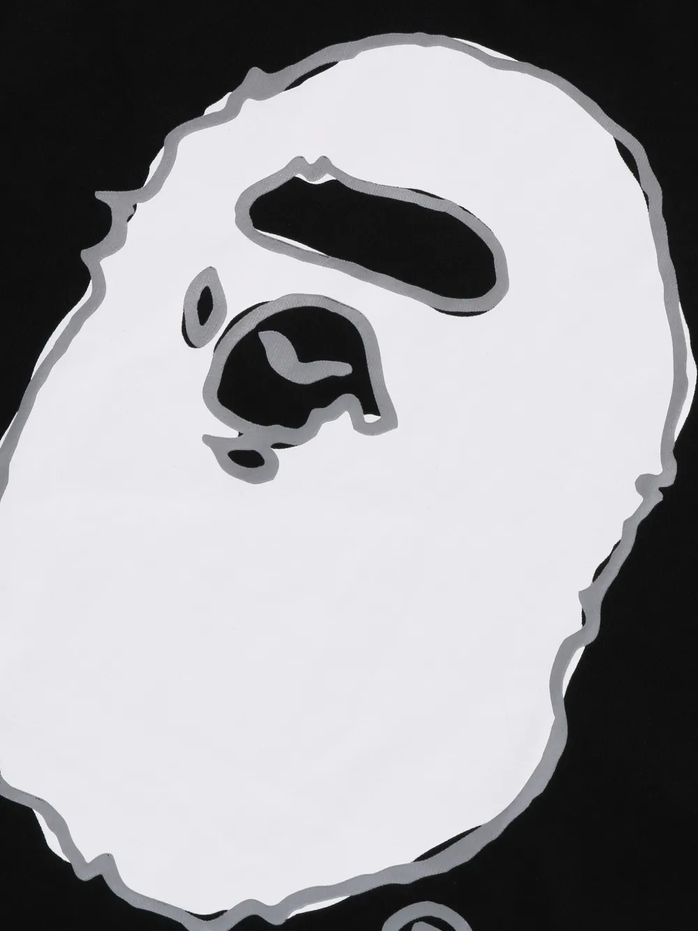 A BATHING APE T-shirt met logo Zwart