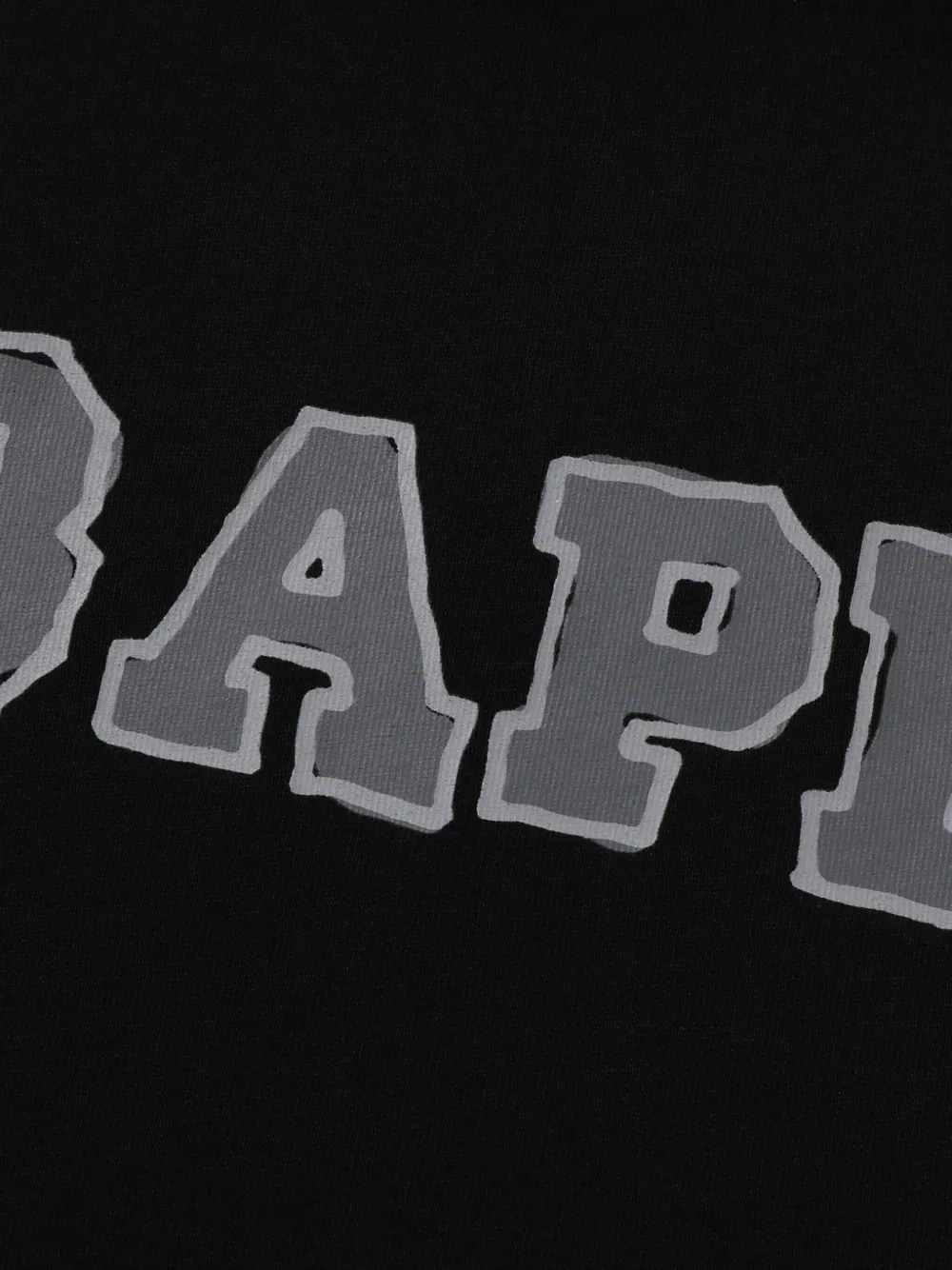 A BATHING APE T-shirt met logo Zwart