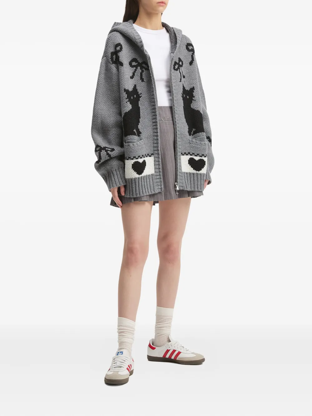 tout a coup zip-up hooded cardigan | Cardigans | Image 2