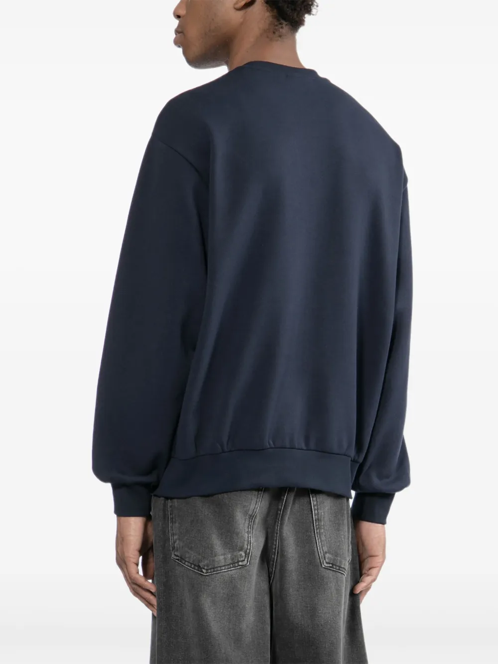 CHOCOOLATE Sweater met geborduurd logo Blauw