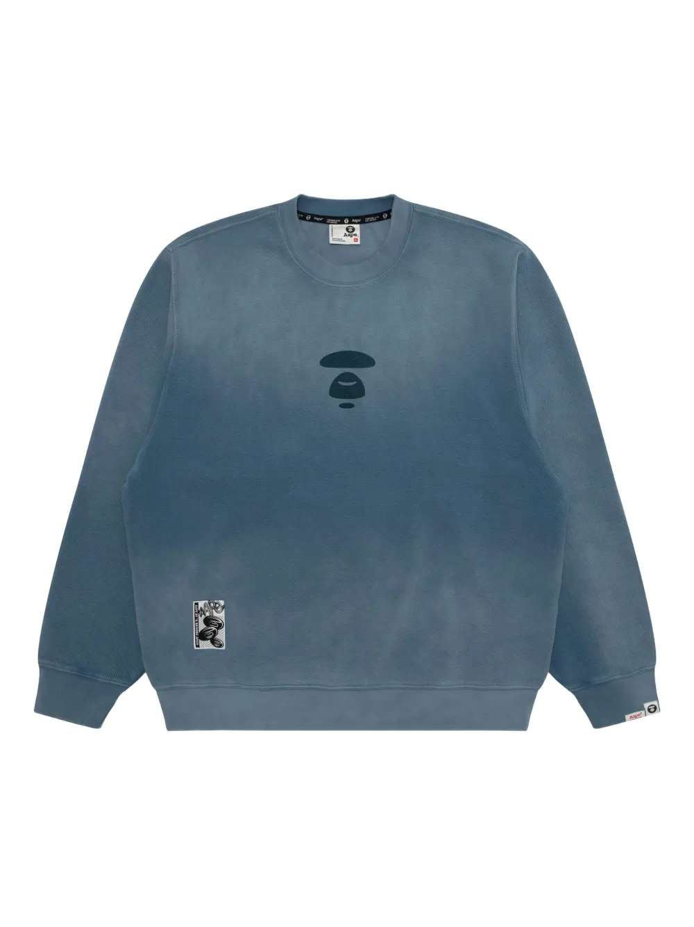 AAPE BY *A BATHING APE® logo-print sweatshirt | Blue | Image 1