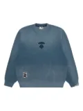 AAPE BY *A BATHING APE® logo-print sweatshirt - Blue